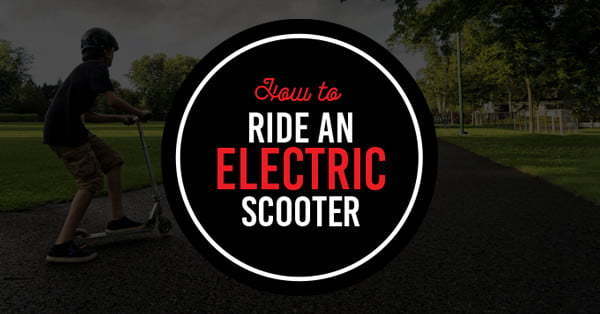 how to ride electric scooter